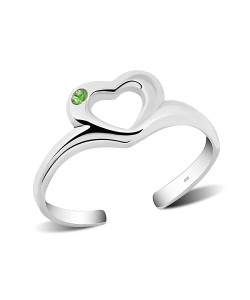 Toe Ring Heart Shaped TR-562